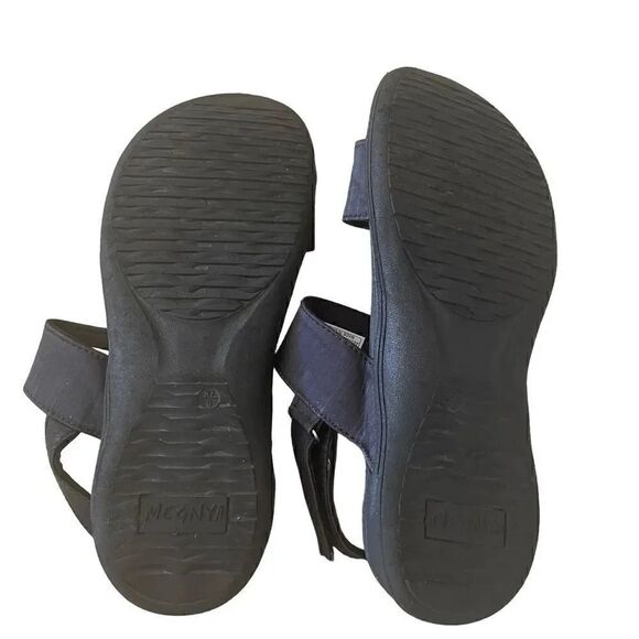 Megnya Adjustable Straps Black Comfortable Casual Beach Sporty Womens Sandals 6 - Picture 5 of 10